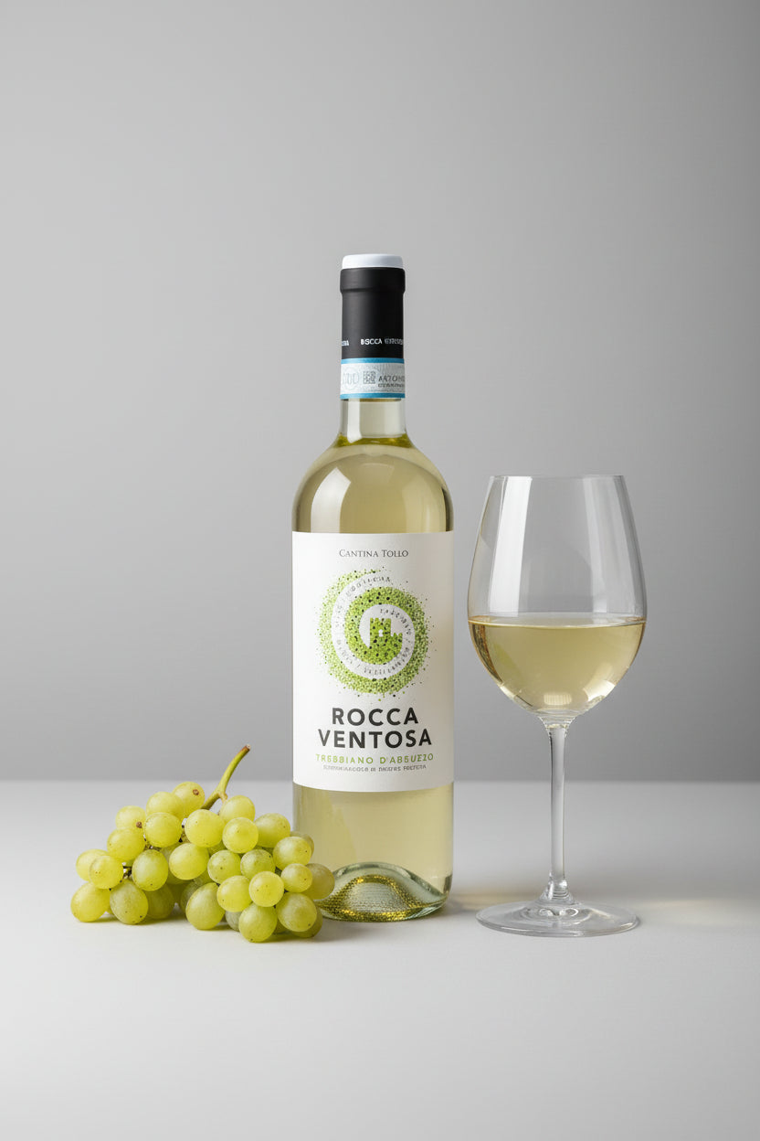 Trebbiano d’Abruzzo DOC Rocca Ventosa bottiglia vino bianco abruzzese