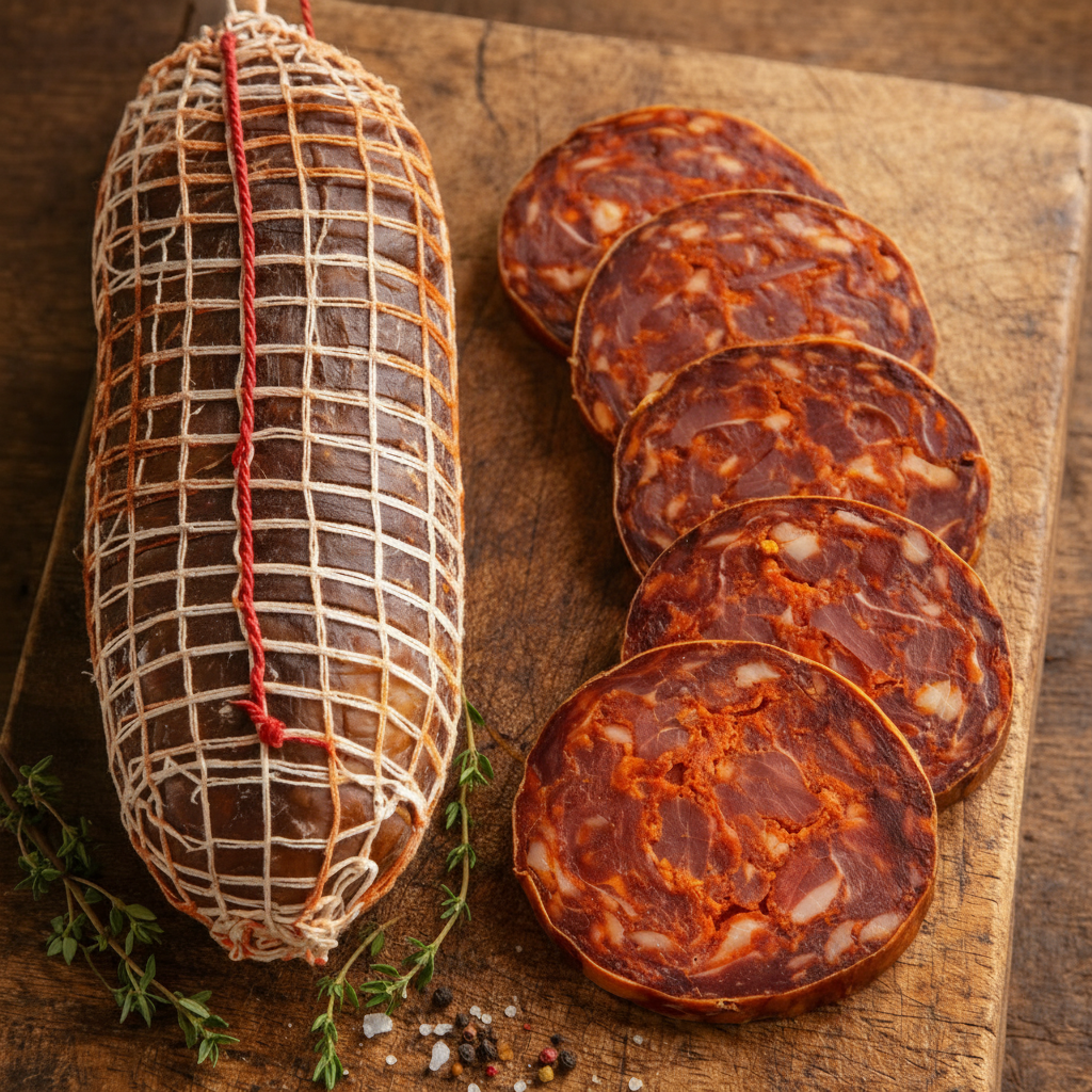ventricina intera ricetta antica tradizionale abruzzese made da Belfiore