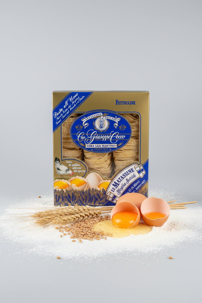 pacco pasta fettuccine 250 gr pastificio g.cocco - abruzzo