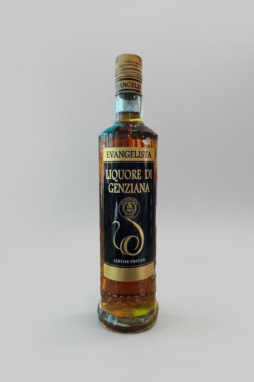 Liquore di Genziana  prodotto in Abruzzo con macerazione di radice di genziana dal gusto intenso e amaricante.